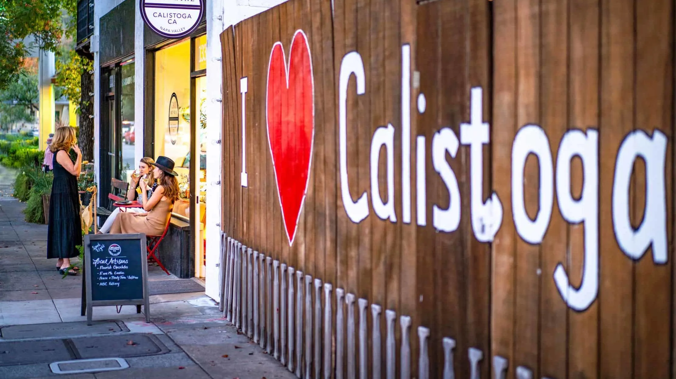 I Love Calistoga art. Photo by Tim Carl.