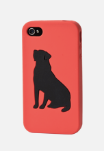 dog silhouette iphone case