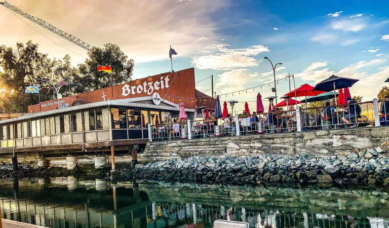 Brotzeit Lokal Biergarten, a dog-friendly bar in Oakland, California