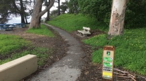 Coastside Dog trail and sign
