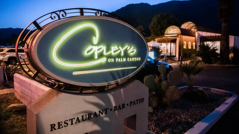 Copley's Restaurant, a dog-friendly restaurant in Palm Springs, California