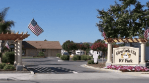 Gilroy Garlic USA RV Park entrance.