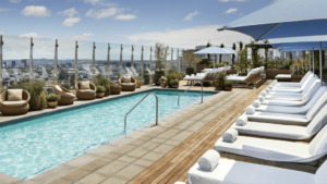 Pool at 1 Hotel West Hollywood.