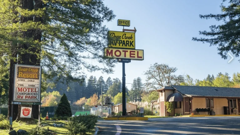 Dean Creek Resort, a dog-friendly campground in Redway, California