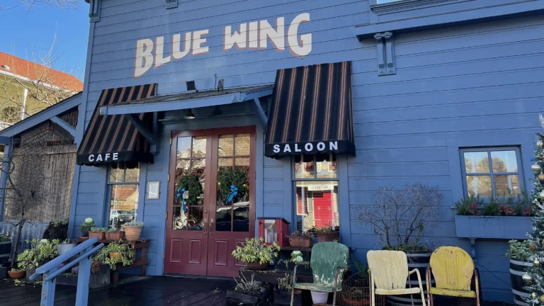 Blue Wing Saloon restaurant, a dog-friendly restaurant in Upper Lake, California