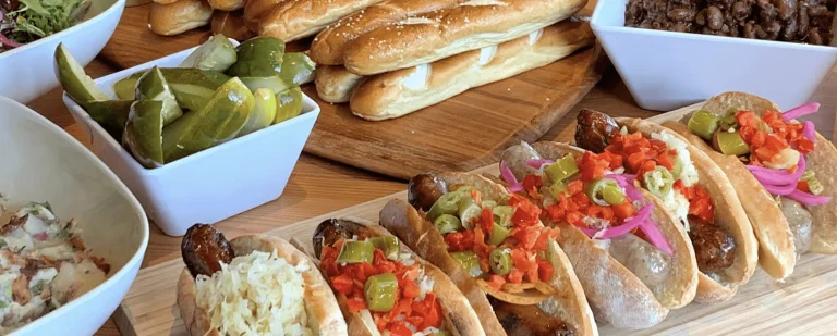 Rosamunde Sausage Grill, a dog-friendly restaurant in Oakland, California