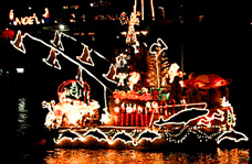 Lighted boat parade