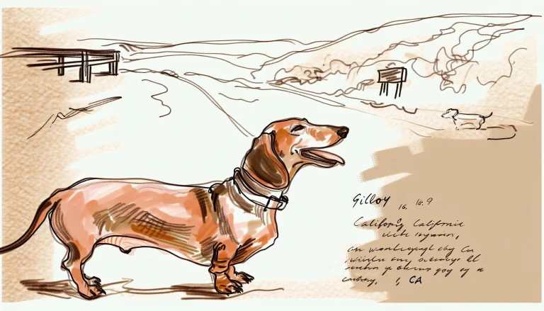AI generated sketch for Border Collie Rescue