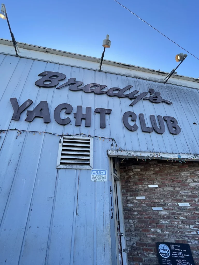 Brady's Yacht Club, a dog-friendly bar in Santa Cruz, California