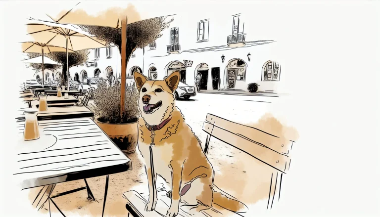 AI generated sketch for Cafe Limelight