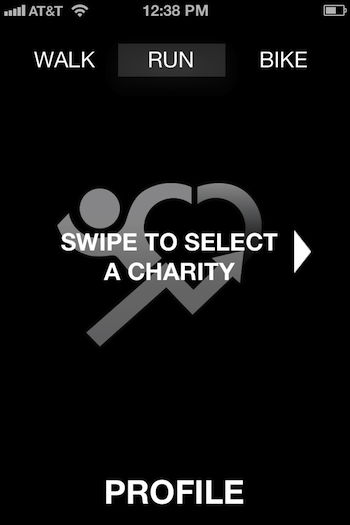 charity miles screen shot