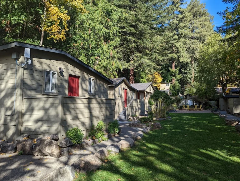 Cottages on River Road, a dog-friendly cabin rental in Guerneville, California