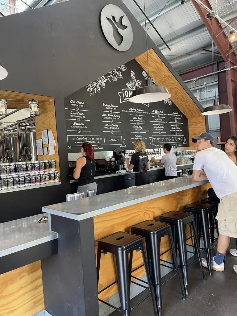 Crooked Goat Brewing, a dog-friendly bar in Sebastopol, California