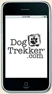 Iphone picture with Dogtrekker logo