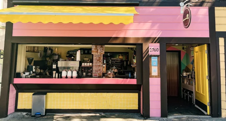 Dynamo Donuts and Coffee, a dog-friendly coffee shop in San Francisco, California