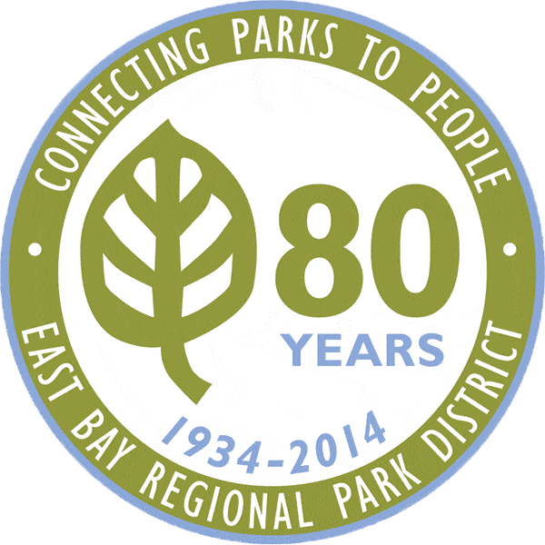 East Bay Regional Park District 80 years logo