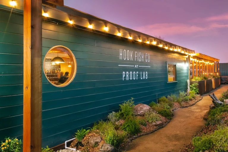 Hook Fish at Proof, a dog-friendly restaurant in Mill Valley, California