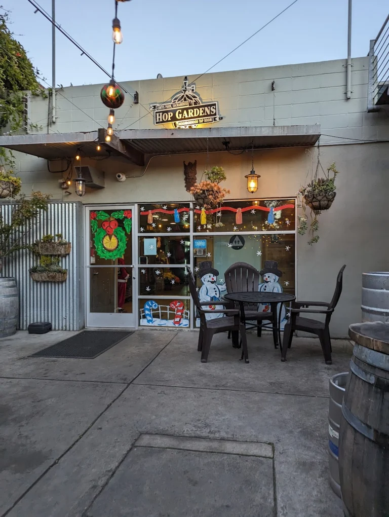 Hop Gardens, a dog-friendly bar in Sacramento, California