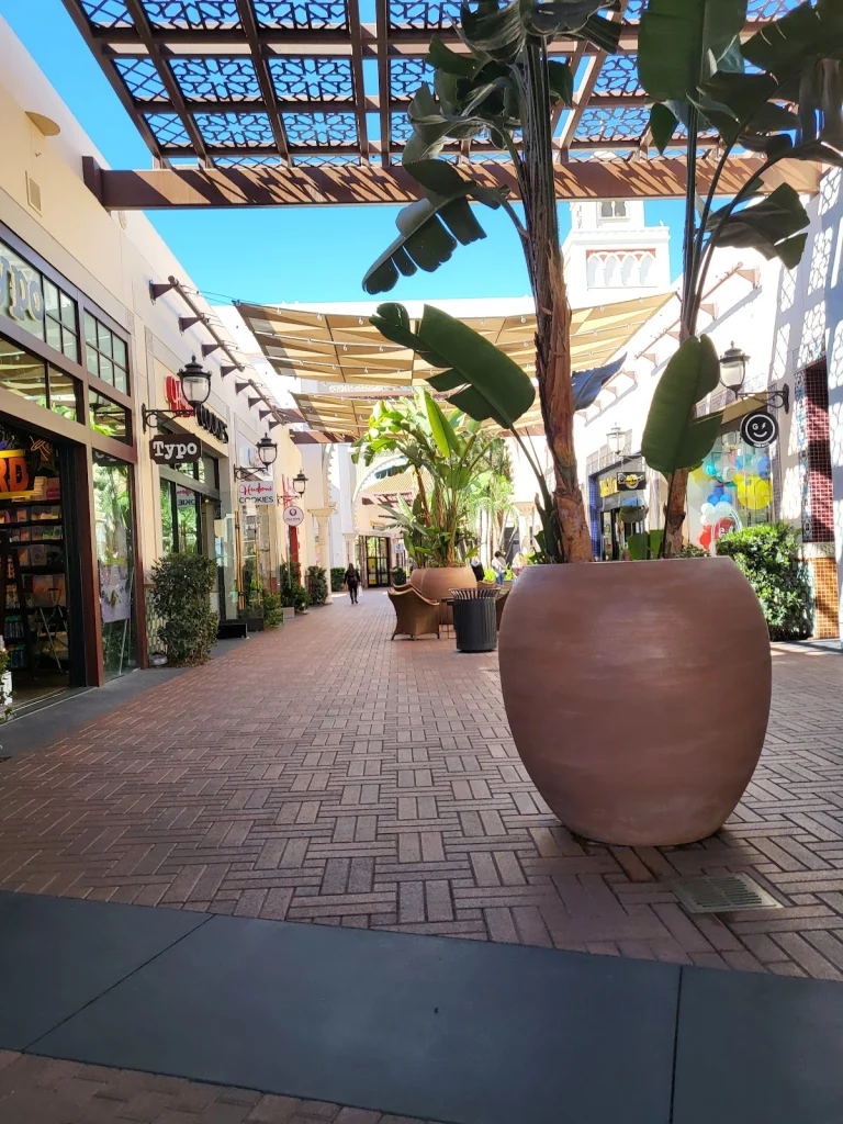 Irvine Spectrum Center, a dog-friendly shopping destination in Irvine, California