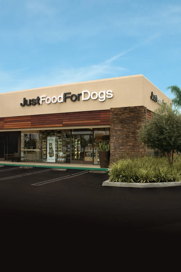 Just Food For Dogs Costa, a dog-friendly pet supply store in Costa Mesa, California