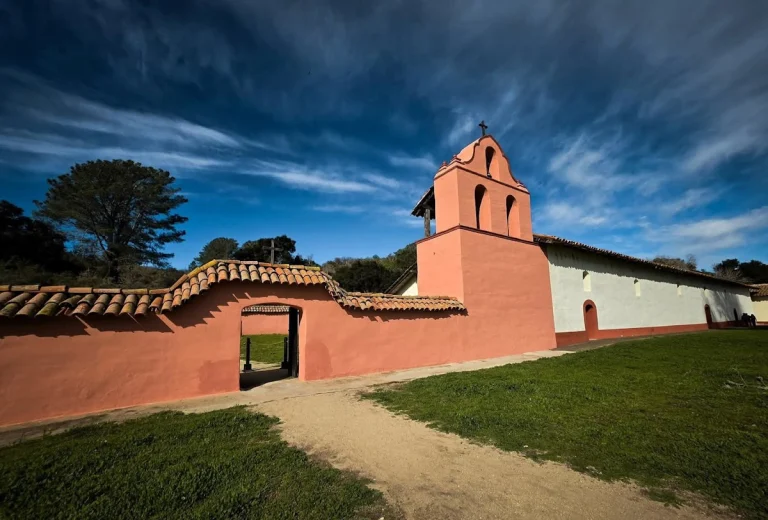 La Purisima Mission, a dog-friendly park in Lompoc, California
