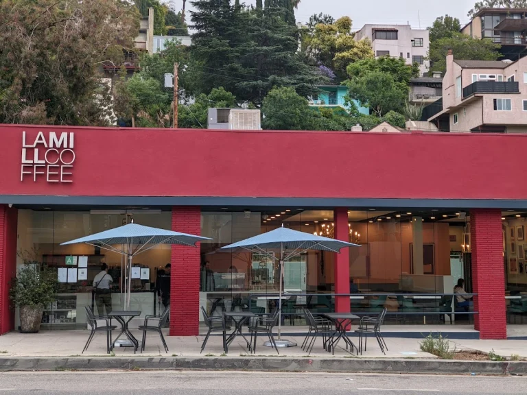 Lamill Coffee, a dog-friendly coffee shop in Los Angeles, California