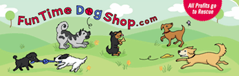 Fun time dog shop logo