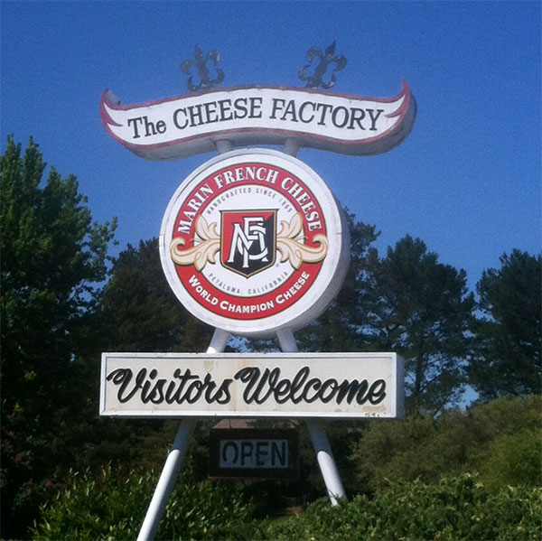 Marin French Cheese sign