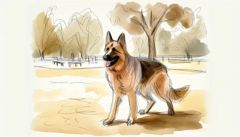 AI generated sketch for Meeks Bay Trail