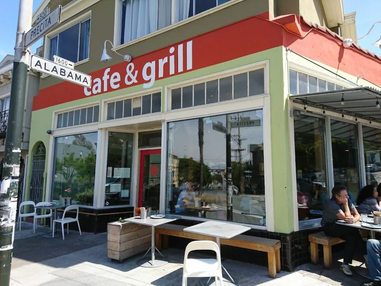 Precita Park Cafe, a dog-friendly restaurant in San Francisco, California