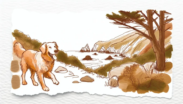 AI generated sketch for Sand Dollar Beach & Jade Cove