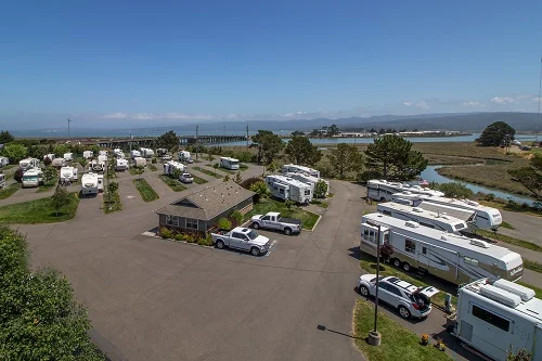 Shoreline RV Park, a dog-friendly campground in Eureka, California