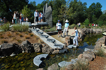 Water feature at Mcconnell Botanic Gardens