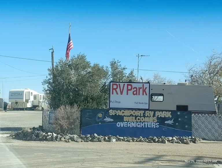 Spaceport RV Park, a dog-friendly campground in Mojave, California
