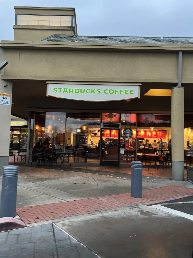 Starbucks Coffee, a dog-friendly coffee shop in San Rafael, California