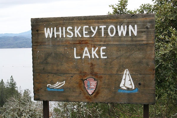 Whiskeytown Lake sign