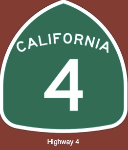 Highway 4 sign