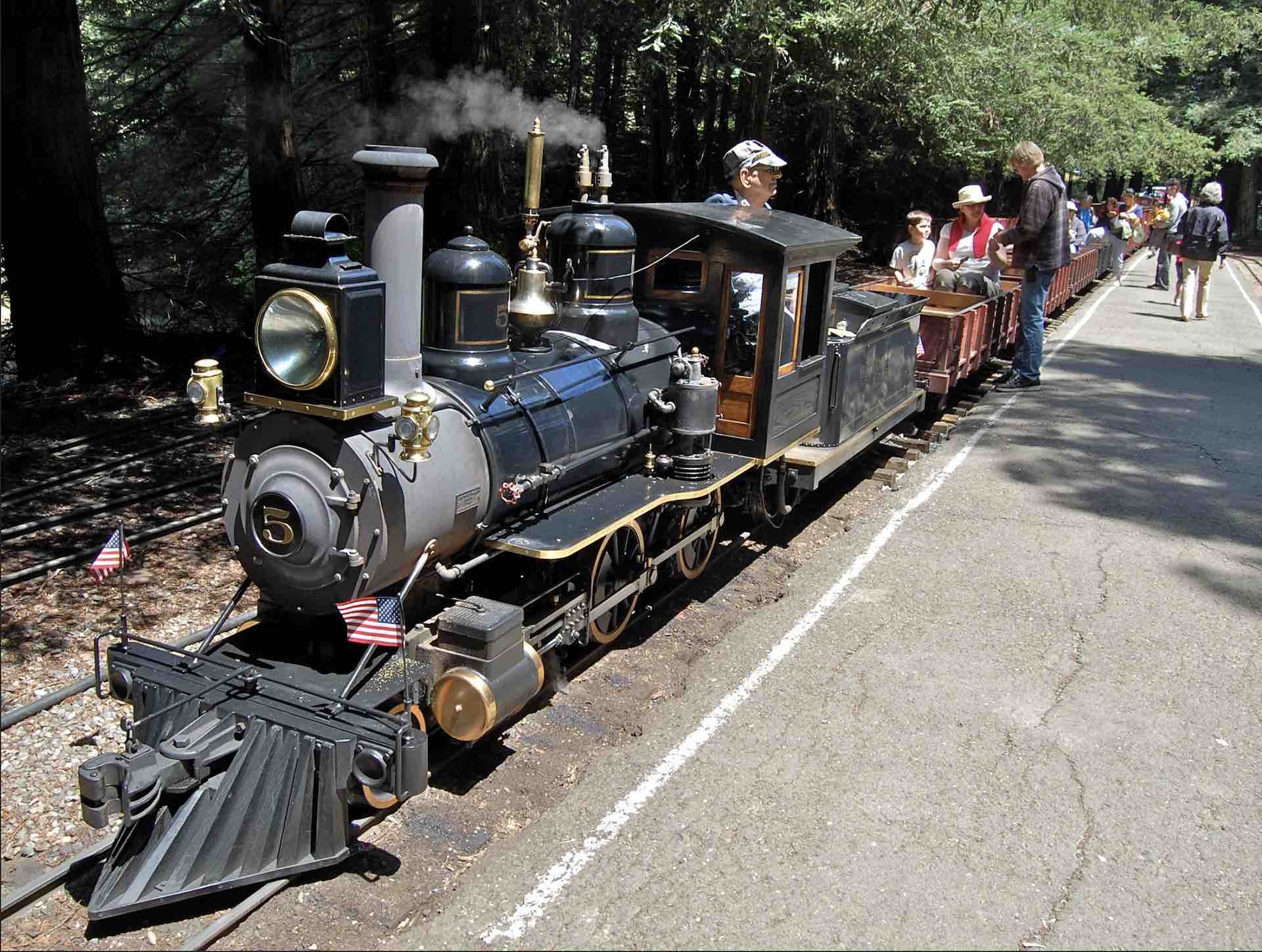 Redwood Valley Railroad in Tilden Park, Berkeley.