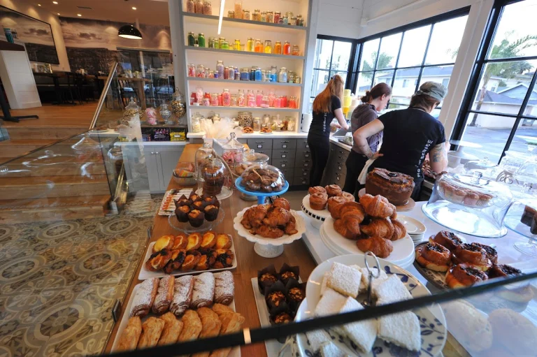 Sugar & Scribe Bakery, a dog-friendly coffee shop in San Diego, California