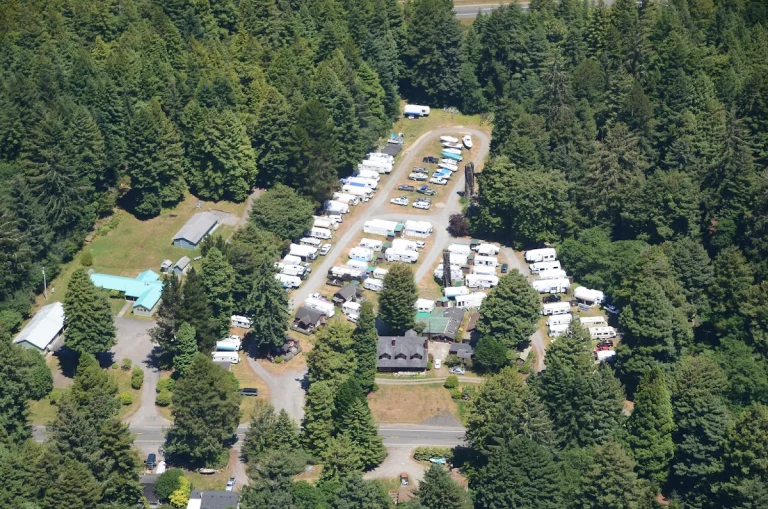 Sylvan Harbor RV Park, a dog-friendly campground in Trinidad, California
