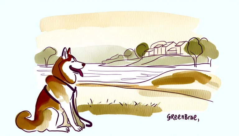 AI generated sketch for The Grateful Dog