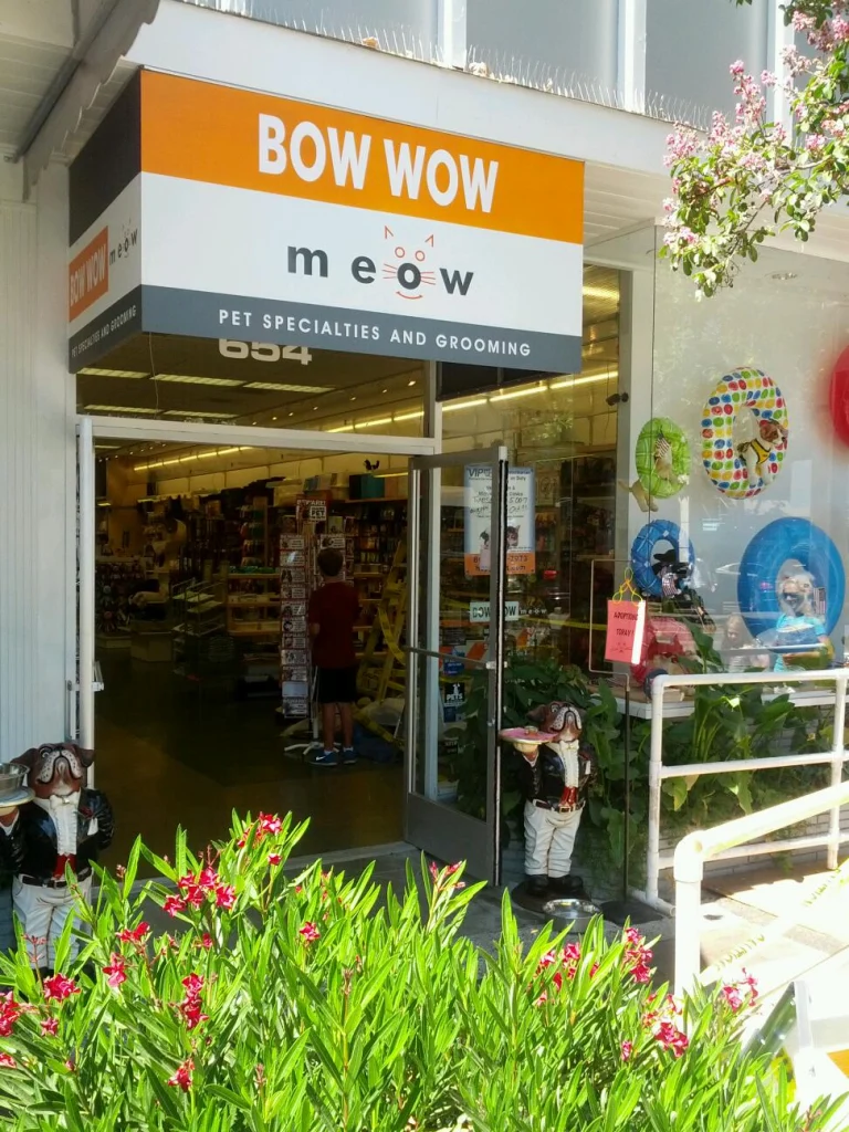 The Pet Place, a dog-friendly pet supply store in Menlo Park, California