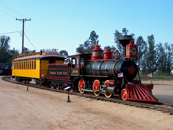 Train at the Orange Empire Railway Museum