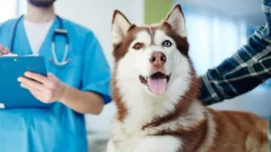 Dog-friendly travel scene in California