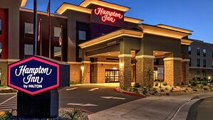 exterior of Hampton Inn
