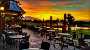 patio seating at Big Rock Golf and Pub