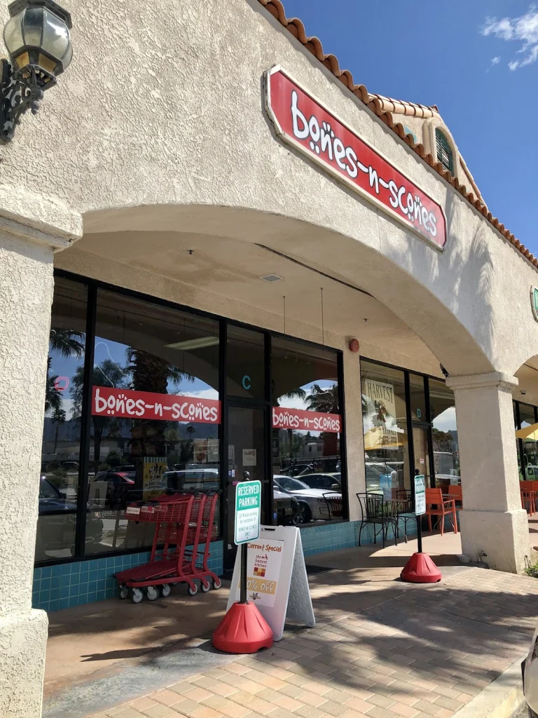 Bones-N-Scones, a dog-friendly pet supply store in Palm Desert, California