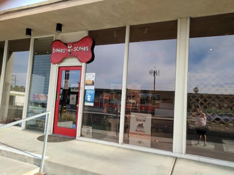 Bones-N-Scones, a dog-friendly pet supply store in Palm Springs, California