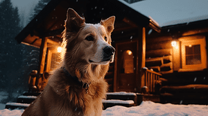 Cozy Cabin with Dog