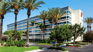 The exterior of Sheraton Ontario Airport Hotel.